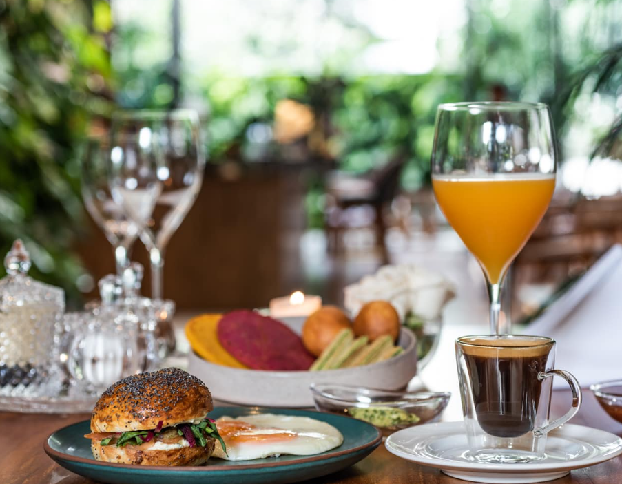 El Cielo Hotel — breakfast service.